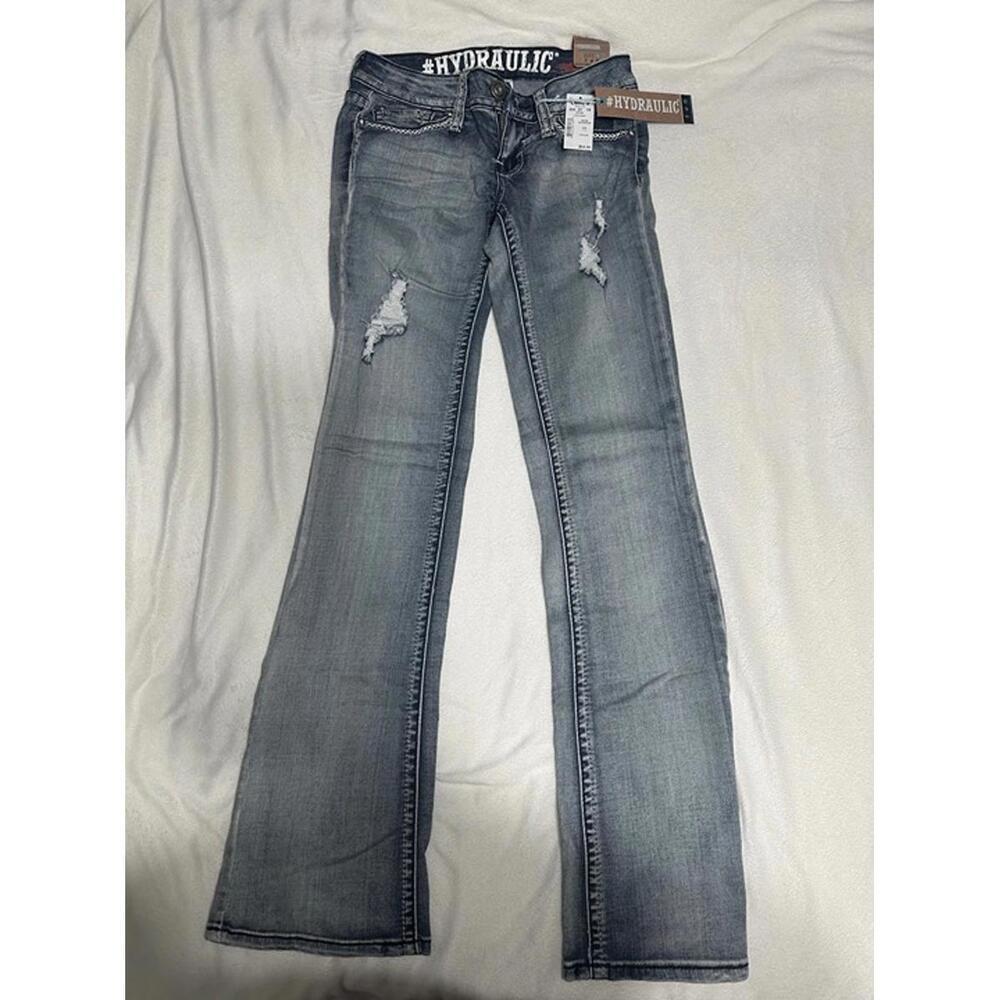 Hydraulic Distressed Bootcut Jeans – Size 1/2 Junior, New with Tags
